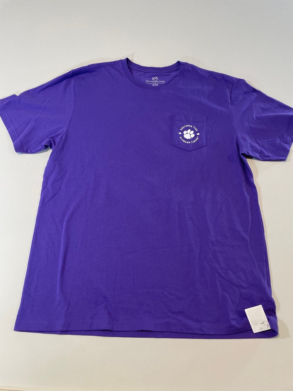Southern Tide Clemson Cotton Purple Top Size XL New With Tag